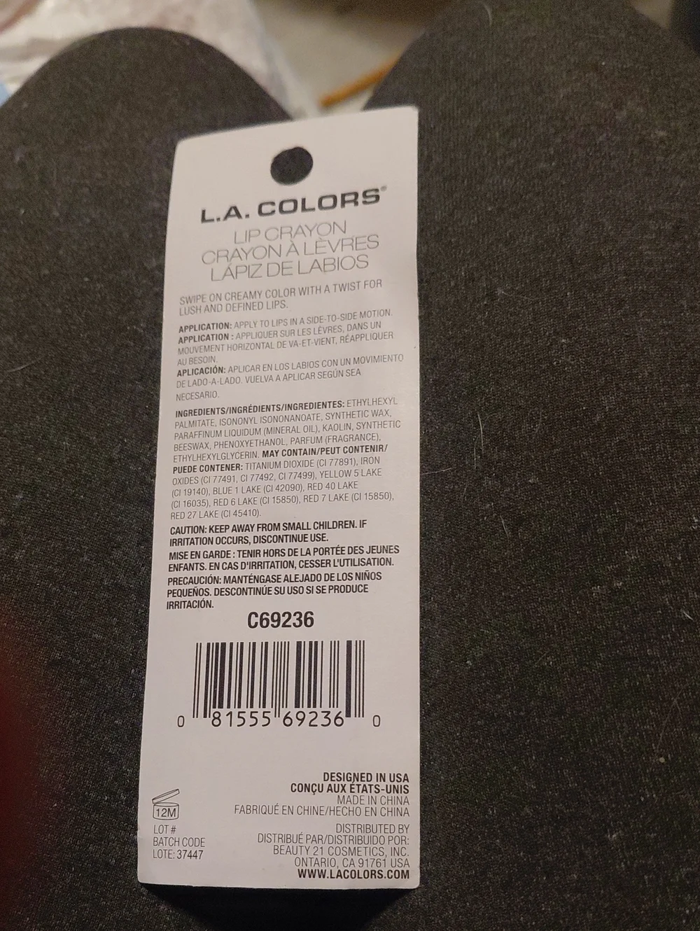5/$10 L.A. COLORS Lip Crayon in Speechless - Warm Terracotta